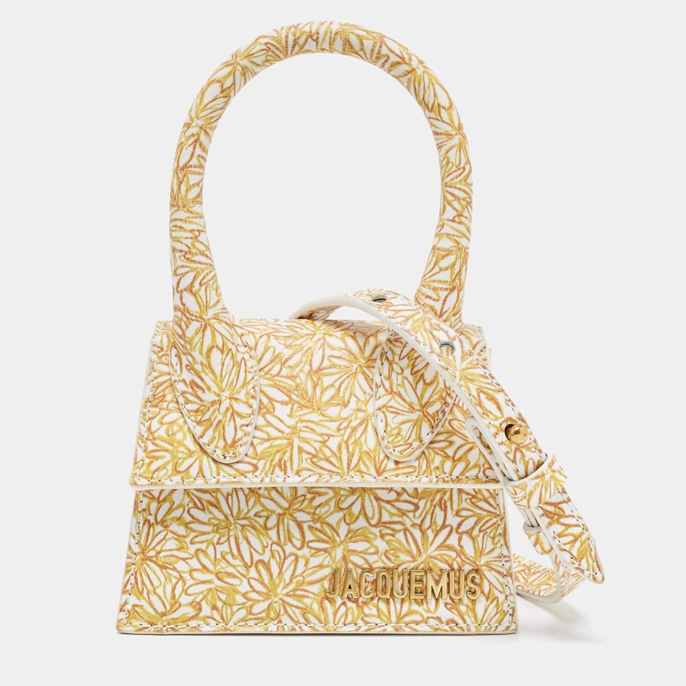 Jacquemus Le Chiquito Mini Yellow Floral Women's Bag
